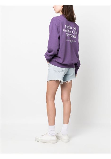 hwcny sweatshirt unisex purple in cotton - SPORTY & RICH - d — 2